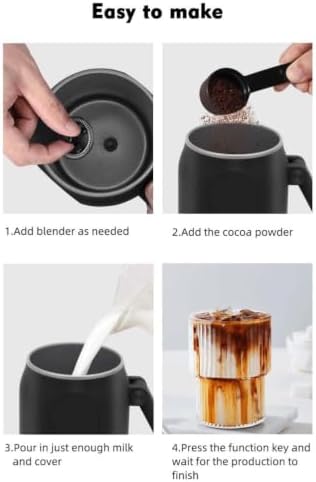Electric Milk Frother | 4-Mode Hot & Cold Foam Maker for Latte - Image 7