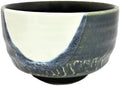 Urban Tokyo Authentic Minoware Porcelain Matcha Bowl Chawan 4.75" Diameter Handmade in Japan, Traditional Mino-Yaki Ceramic Tea Ceremony Bowl, Reactive Glaze Designs (Tsukino Moonlit Night) by Urban+Tokyo