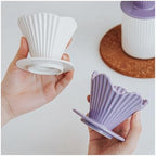 Ceramic Coffee Filter Cup Living Room Solid Color Creative Hand Brewed(COLOR 4) - Image 3