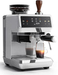 AMZCHEF Espresso Machine with Grinder, All-in-One Coffee Maker with Milk Frother, PID Temperature Control, Cold Brew Mode, Stainless Steel Espresso Maker for Latte, Cappuccino and Iced Coffee by AMZCHEF