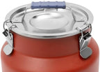 12L/3.17Gal Stainless Steel Airtight Canister Red Round Food Storage Canisters with Airtight Lid&Locking Clamp Rice Cereal Grain Canisters Container Bucket for Rice Milk Jug Coffee Bean Storage - Image 6