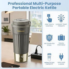 100-240V Travel Portable Electric Kettle 13.5oz 316SS 6 Temperature Control - Image 4