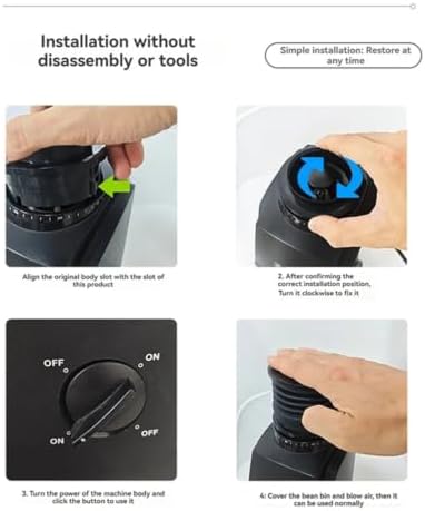 Coffee Bean Hopper Air Blower,Compatible For Baratza, Encore/ESP/Forte BG/AP/Virtuoso + / Vario + / W Grinder - Image 5