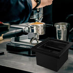 Bottomless Knock Box Espresso, Embedded Coffee Knock Box, Stainless Steel Countertop Espresso Grounds Container for Commercial Cafes Restaurants Home, 5.44 x 5.91” (Black) - Image 7