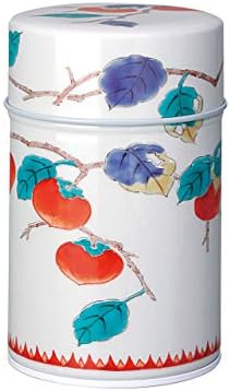 Tokyo Matcha Selection - Arita Persimmon sateel Tea Caddy can - 2 Color - for Tea Leaf [Standard Ship by SAL: NO Tracking Number & Insurance] (Navy) by Tokyo+Matcha+Selection