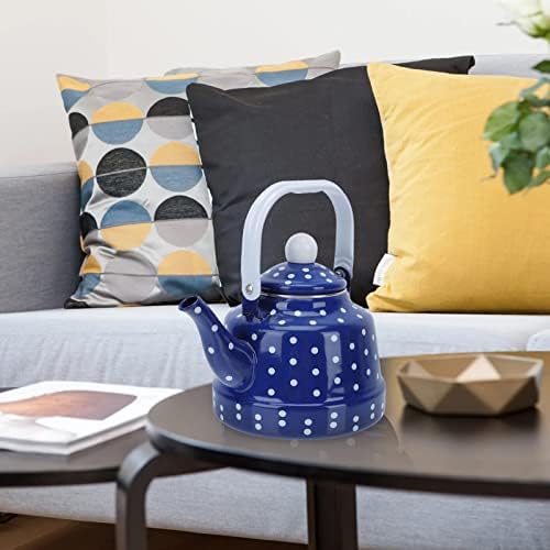 1Pc Enamel Kettle Stainless Steel Heating Water Kettle Stovetop Whistle Glass Tea Infuser Teapot with Infuser Teapots Whistling Stovetop Ceramic Flower Teapot South Ameri, - Image 4
