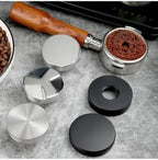 Professional 2.28 in Stainless Steel Coffee Tamper, Macaron Style Portafilter Dosing Funnel Tool, Espresso Dosing Ring for Even Coffee Distribution, Durable Metal Construction - Image 3