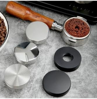 Professional 2.28 in Stainless Steel Coffee Tamper, Macaron Style Portafilter Dosing Funnel Tool, Espresso Dosing Ring for Even Coffee Distribution, Durable Metal Construction - Image 3