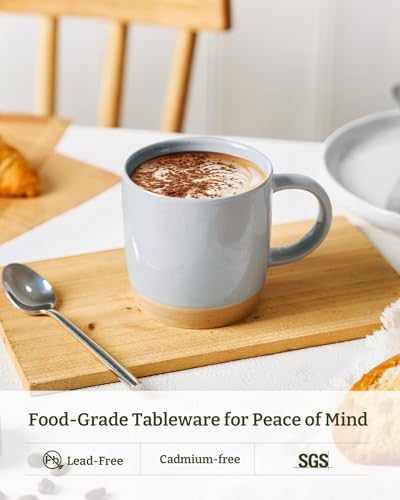 famiware Milkyway Coffee Mugs of 6, 13 oz Mug Set, Ceramic Cup with Handle - Image 3