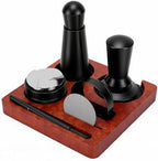 7 PCS Espresso Accessories Kit, 51mm Coffee Tamper with Tamping Station, WDTs Tool, Dosing Funnel, Distributor, Dosing Funnel, Brush and Puck Screen, Versatile for Home by Unknown