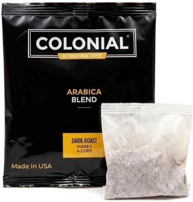 Colonial Coffee Dark Roast Hotel Filter Packs, 0.5oz, 150 Ct - Image 3