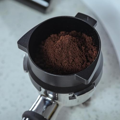 54mm Espresso Accessory Set For Breville Machines Includes Walnut & Leather Tamping Mat, Calibrated Tamper & Distributor, Dosing Funnel & Puck Screen, Bottomless Portafilter - Image 5