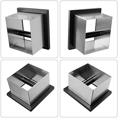 SANTOW Bottomless Knock Box Chute, Open Bottom Knock Box Chute, Built-in Desktop Waste Bucket, 3.2L Stainless Steel Bottomless Knocking Residue Box for Home, Cafe, Restaurant and Hotel Use - Image 7