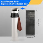Garbage Bags for Standing Espresso Knock Box Large Trash Bag for Coffee Grounds Knock Box for Coffee Shop, Bar, Kitchen,Office, Black,4 Roll/100 pcs - Image 2
