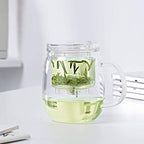 Japanese Cast Iron Tetsubin Teapot Glass Teapot 600ml with Heat Resistant Stainless Steel Infuser - Image 5