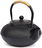 1.5L Japanese Tetsubin Cast Iron Teapot Tea Kettle Pot with Infuser for Stovetop Safe Coated with Enameled Interior - Image 6