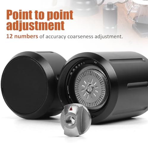 Mini Manual Coffee Grinder, Hand Espresso Grinder, Capacity 25g Coffee Bean with Conical Burr, 12 Adjustable Grinder Degree Setting - Image 2