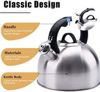 GGC 3L Tea Kettle for Stove Top, Loud Whistling Tea Kettles Water Boiler, Stainless Steel Kettle with Anti-Heat Handle and Simple Touch Button to Control Kettle Outlet - Image 3