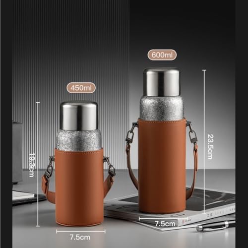 Ti Insulated Cup, Double Layer Tea Infuser 600ml 450ml Portable Hot Cold - Image 6