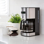 Kenmore Drip Coffee Maker - 12 Cup Programmable Cafe Machine With Glass Pot, Regular & Bold Brew, Auto Shut Off Large Water Reservoir, Reusable Filter, Kitchen Appliances For Cafeteria Barista, Black - Image 2