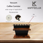 8-Piece Vacuum Coffee Canister Set (2-Layer Stand) – Airtight Jars + Funnel for Coffee Enthusiasts & Cafés | Fresh Bean/Tea Storage for Kitchen Countertops - Image 4