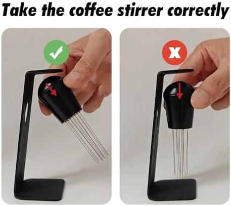 WDT Tool Espresso Distribution With Magnetic Stand Coffee Needle Stirrer Distributor Tools Barista Accessories，Easy Clean - Image 5