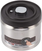 Stainless Steel Coffee Canister,Vacuum Sealed Coffee Container 304 Stainless Steel Press Type Airtight Food Storage Container for Coffee Beans Tea Nuts 1100ML Stainless Steel Color(1600ML-Silver) - Image 7