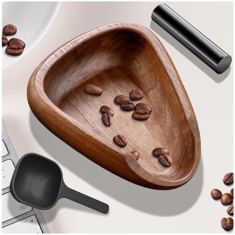 Wooden Coffee Bean Dosing Cup Set with Spray Bottle and Spoon - Image 2
