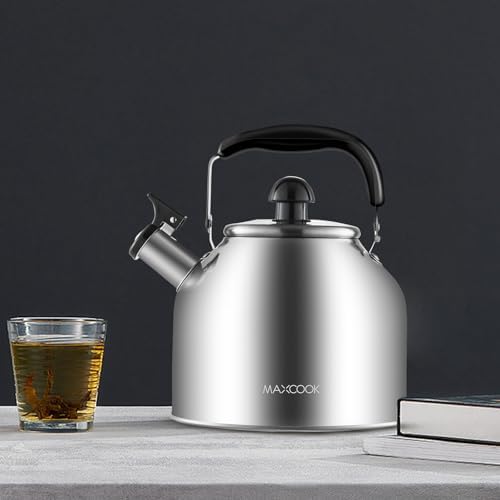 4.2 Quart/4L 18/8 Stainless Steel Whistling Tea Kettle - Image 2