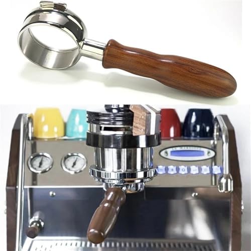 51/54 / 58mm Coffee Bottomless Portafilter,Compatible For LaMarzocco, E61 For INEA MINI GS3 LINEA CLASSIC FB70 FB80 GB5 Wood Handle Replacement(54mm) - Image 6