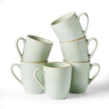 famiware Jupiter Coffee Mugs Set of 6, 13oz Coffee Mug Cups with Handle by Famiware