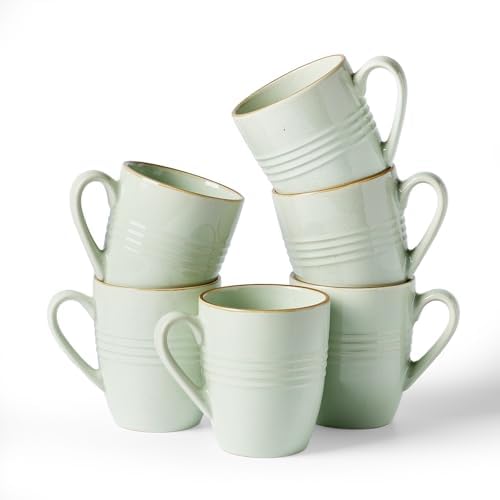 famiware Jupiter Coffee Mugs Set of 6, 13oz Coffee Mug Cups with Handle by Famiware