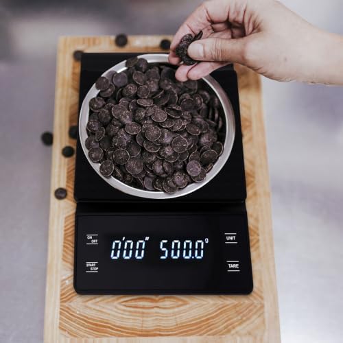 Electronic Coffee Scale Black Kitchen Scale with Timer, 3kg/0.1g - Image 5