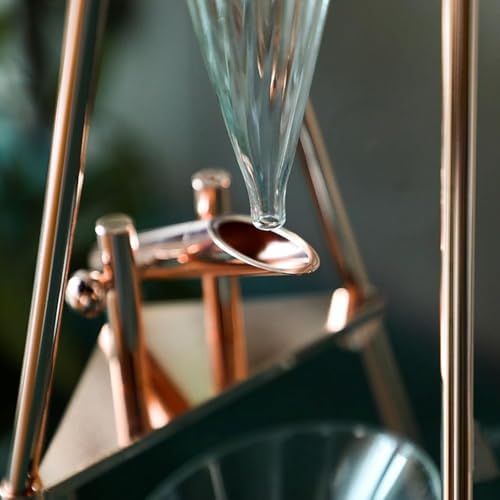 Iced Coffee Maker, Cold Brew Drip Tower, 800ml Glass Coffee Pot, with Stainless Steel Stand, Adjustable Speed Dripper, Hand-Flushed Dripper Coffee, Makes 6-8 Cups Coffee - Image 6