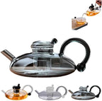 Sereno Filtration Teapot Set, Innovessa Tea Pot, 20oz Sereno Filtration Glass Teapot Set with Infusers for Loose Tea by Unknown