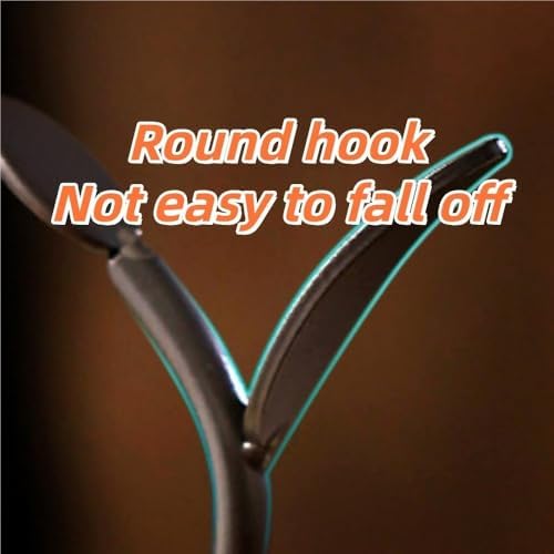 Cup Holder, Countertop Mug Tree, Coffee Cup Organizer, Cup Rack with 4 Hooks, Wooden Base Mug Stand for Living Room, Cafe, Bar - Image 3