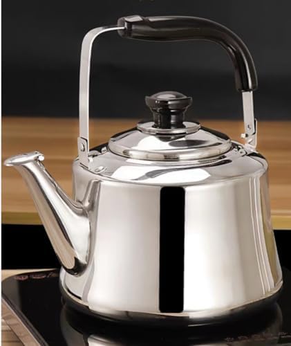 Tea kettle, Stovetop Whistling Tea Kettle 304 Stainless Steel 3L Teapot Water(4L) - Image 3