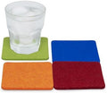 Graf Lantz - Bierfilzl Merino Wool Square Coasters Set of 4 - Carnival (4"x4"x5mm) - Absorbs 30% of Weight - Natural German Wool - Heat Resistant, Sustainable, Reusable - Home Decor by GrafLantz
