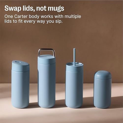 Fellow Carter Slide Ceramic Lined Travel Mug 12 oz, Coffee, One-Handed Lid - Image 5