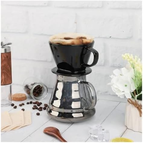 Coffee Filter Cup, Single Black Ceramic Dripper, Reusable Drip Holder(S) - Image 5
