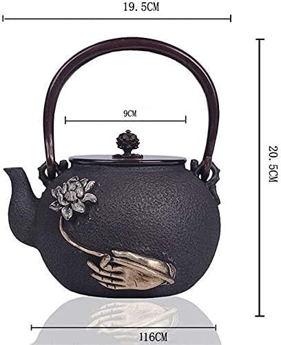 Cast Iron Tetsubin Teapot, 1400ml Japanese Tea Kettle With Lid – Retro Iron Craft Teapot - Image 2
