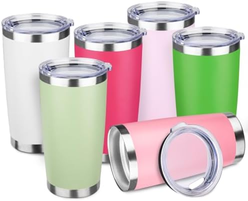 StarSpeed 6 Pack 20oz Stainless Steel Travel Coffee Tumbler,Fruit Palette by StarSpeed