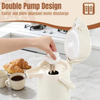 Coffee Dispenser with Pump, 84.5 oz Airpot Carafe, White, 1 Count - Image 4