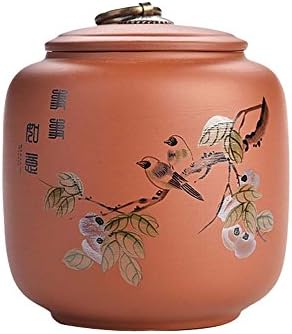 Purple Clay Loose Tea Tin/Tea Storage/Tea Caddy/Tea Canister Tea Storage Container Tins Jar with Airtight Lid A by Koala+Superstore