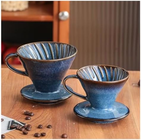 Reusable Filters Coffee Maker V Style Funnel Dripper Cup Accessories,Ceramic Coffee Filter Cup(Large) - Image 4