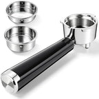 51mm Stainless Steel Portafilter Set for CASABREWS CM5418, 5418 PRO, 3700 Essential/3700Pro and Gevi Espresso Machines, 3 Ears Portafilter with 2 Pressurized Stainless Steel Filter Baskets by Unknown
