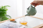 Ceramic Teapot with Infuser for Tea Coffee Milk as Gift Pink Cyan - Image 6