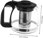 Stainless Steel Tea Kettle with Removable Infuser and Smooth Spout Ergonomic Handle 6.10X4.72X4.52 Inch for Home and Office Tea Brewing - Image 4