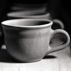 City to Cottage Handmade Teal Blue and White Polka Dot Large Ceramic 12oz/350ml Cappuccino Coffee Tea Cup and Saucer, Unique Designer Pottery for Tea Lovers - Image 7