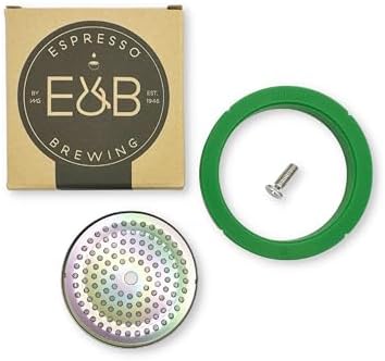 Custom Tune Up Kit 3in1 for Rancilio Silvia. IMS Nanotech Reinforced Screen SRT200NT, Cafelat Gasket - Green, Flat Screw - Image 3